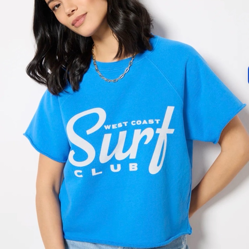NWT Retro Brand short sleeve sweatshirt size small